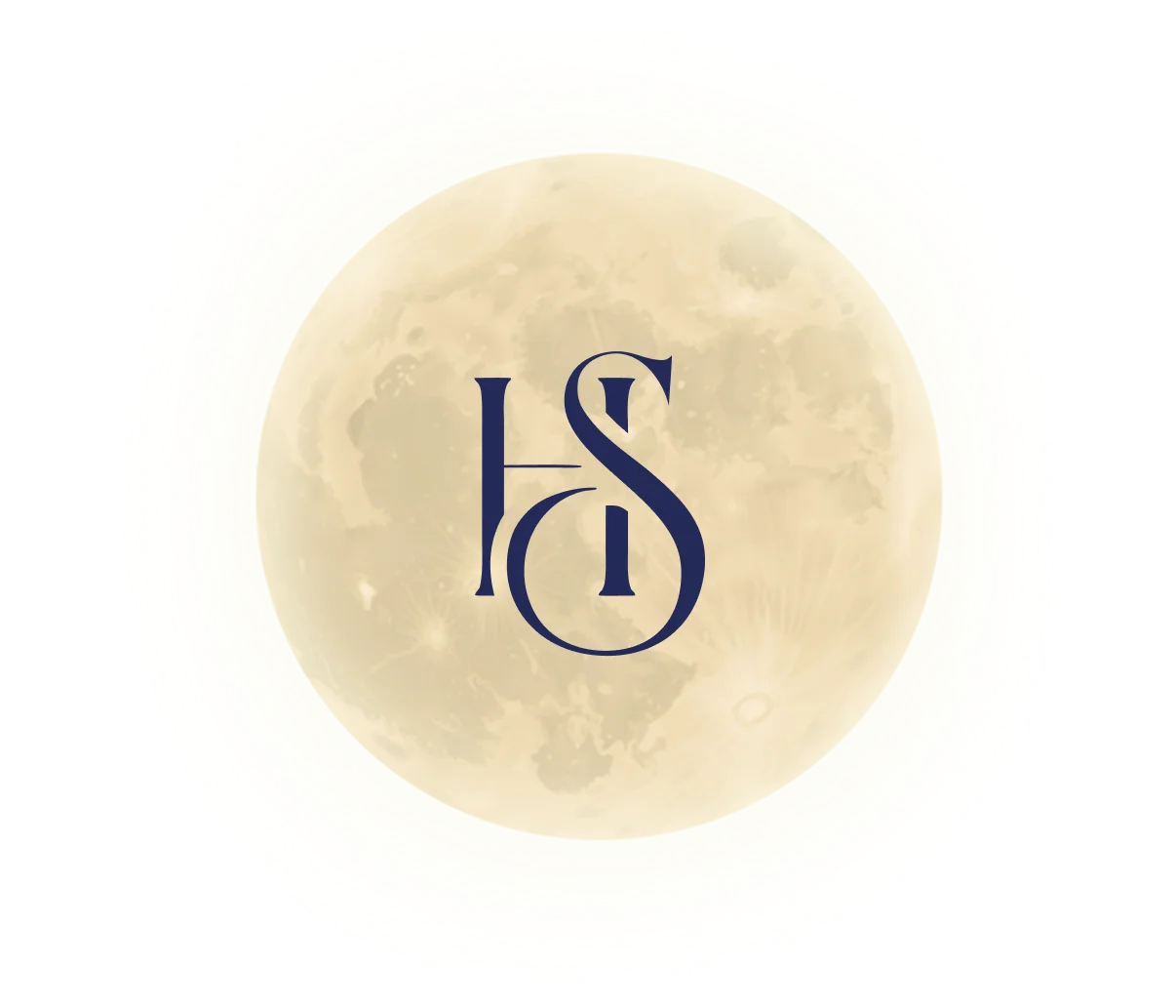 Shu Min & Hong Keat monogram in the moon